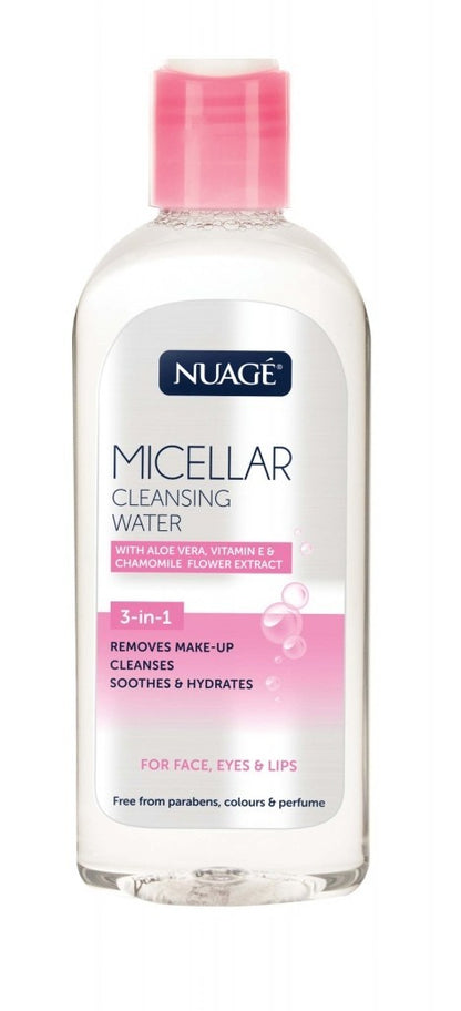 Nuage 3-in-1 Micellar Cleansing Water 200ml - Aloe Vera & Vitamin E - Face & Eye