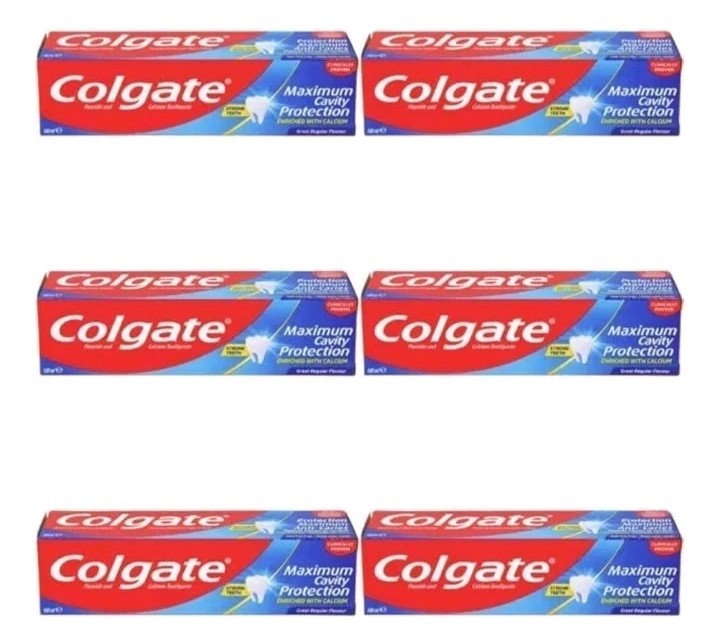 Colgate Maximum Cavity Protection Toothpaste 100ml Pack of 6 Tubes Mint Flavour