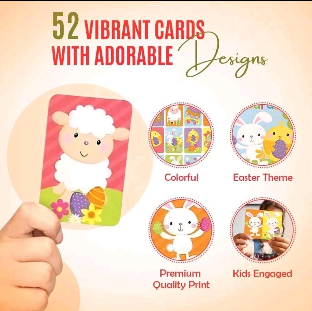EASTER SNAP CARDS - Playing Cards Fun Snap Toy Family Game & Party 