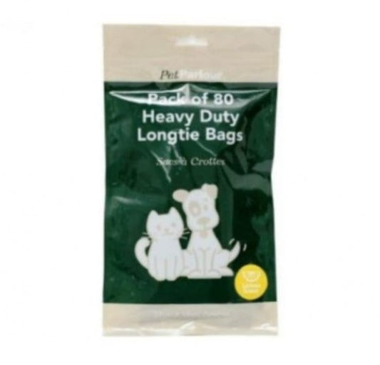 Set Of 3 Dog Poop Bags - Extra Long Tie - Scented - Heavy Duty  Poop bags