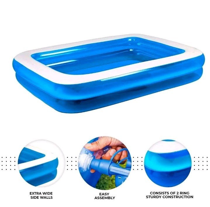 Rectangular Swimming Pool - NEW GIANT Summer Family Size Pool -
