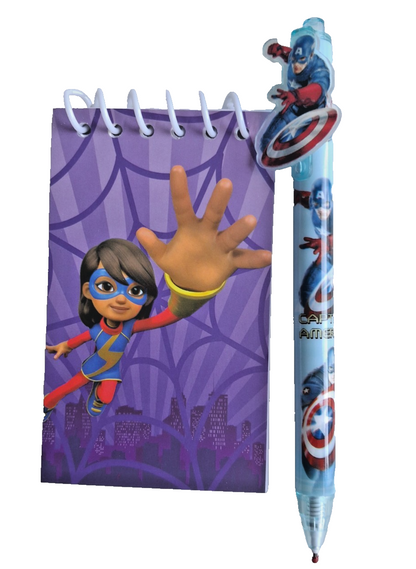 Marvel Spidey and His Amazing Friends / Avengers / Mini Notebook & Pen Sets