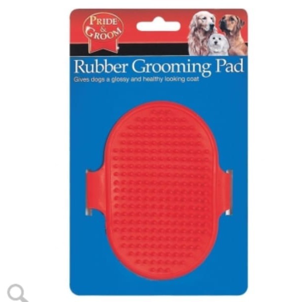 Pride and Groom - Rubber Grooming Pad - For Dog Hair