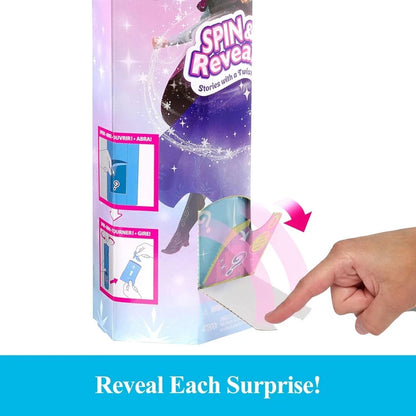 Disney Frozen Anna Fashion Doll Set, Spin & Reveal with 11 Surprises Incl