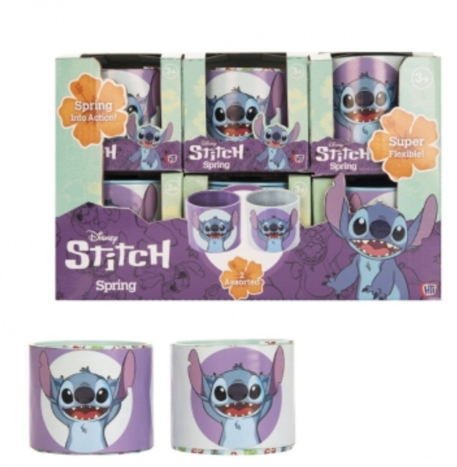 Disney Lilo & Stitch Bouncy Spring Slinky Toy | Kids Fidget Toy Party Bag Filler