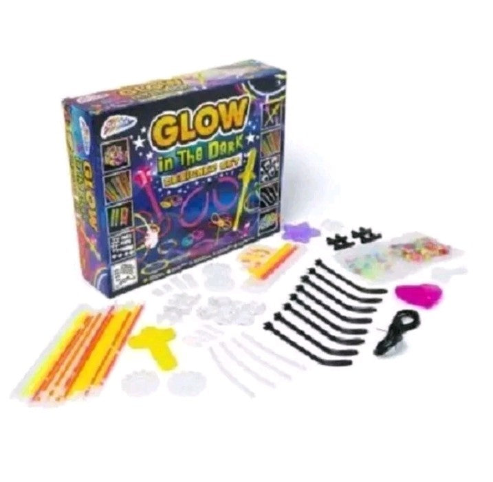 GLOW in The Dark Designer Set - Create Your Own Rings Earrings Glasses Wands