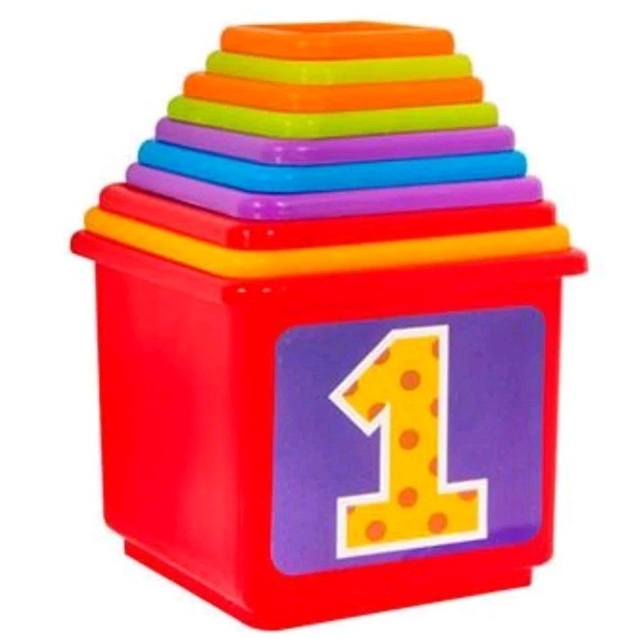 Kids Set of 10 Stacker Blocks , Builds Amazing Child Development Skills 