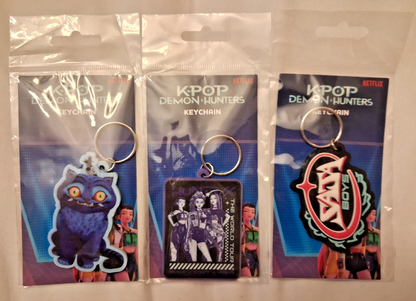 Netflix K-Pop: Demon Hunters 3-Piece Keychain Bundle Set