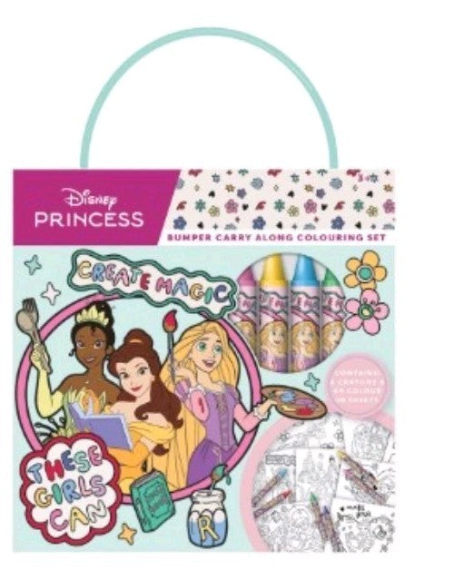 Disney Princess Bumper Carry Along Colouring Set 