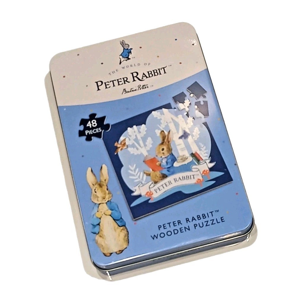 The World of Peter Rabbit Wooden Jigsaw Puzzle (48 Pieces) in Collector's Tin