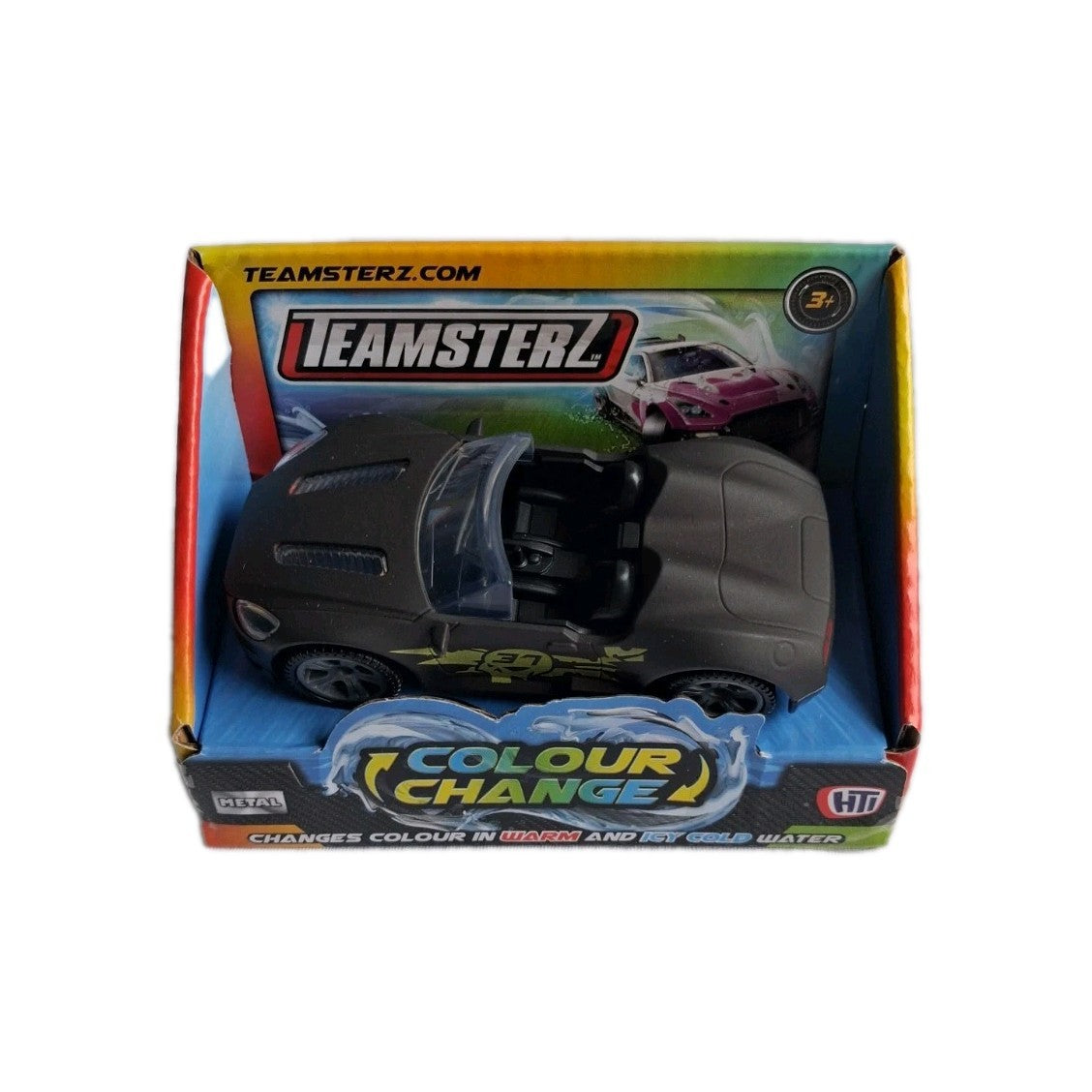 Teamsterz Colour Change Cars: 4" High Quality Metal Racing Cars - Display Ready