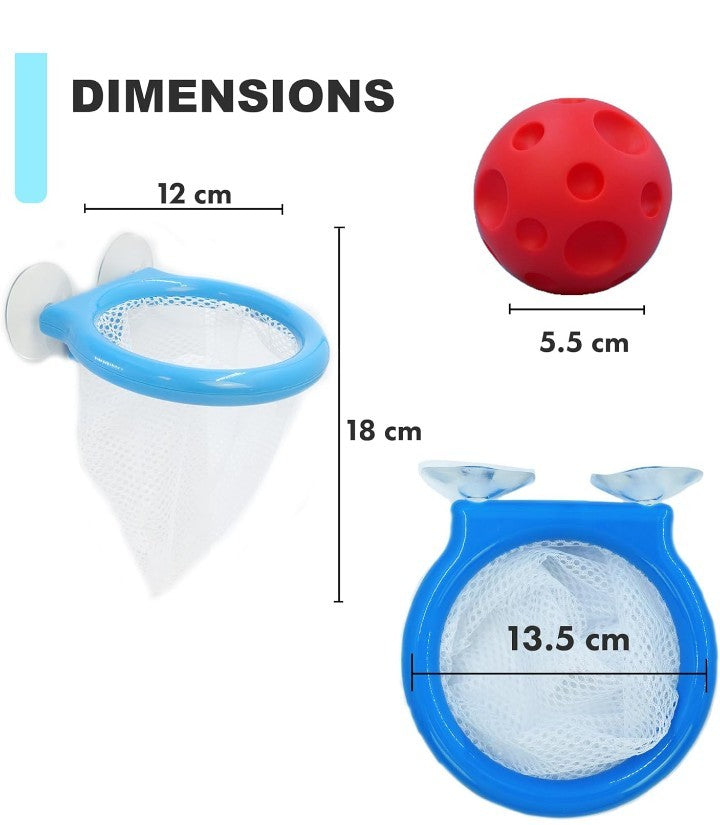 First Steps Bath Basketball Hoop with 3 Sensor Balls –  Bath Toy - Water Play