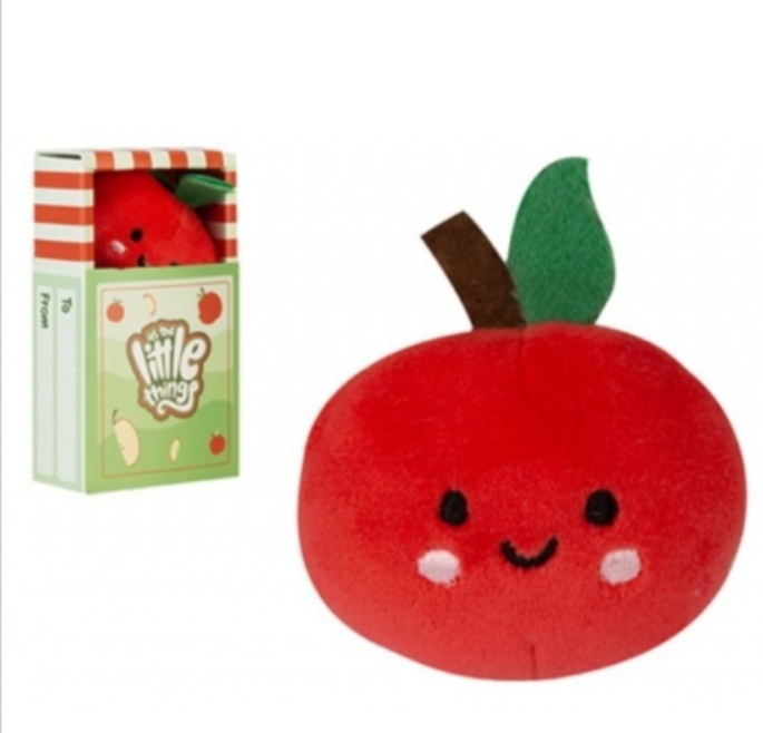 Little Things Mini Apple Plush in Matchbox Boxed - Soft Toy Gift - Novelty Item