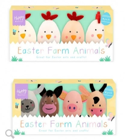 Hoppy Easter Farm Animals 4-Pack Craft Kits