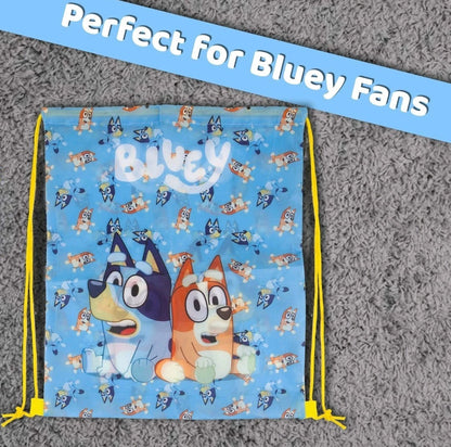 OFFICIAL Bluey & Bingo Drawstring Bag Kids PE Gym Swim School Backpack Rucksack