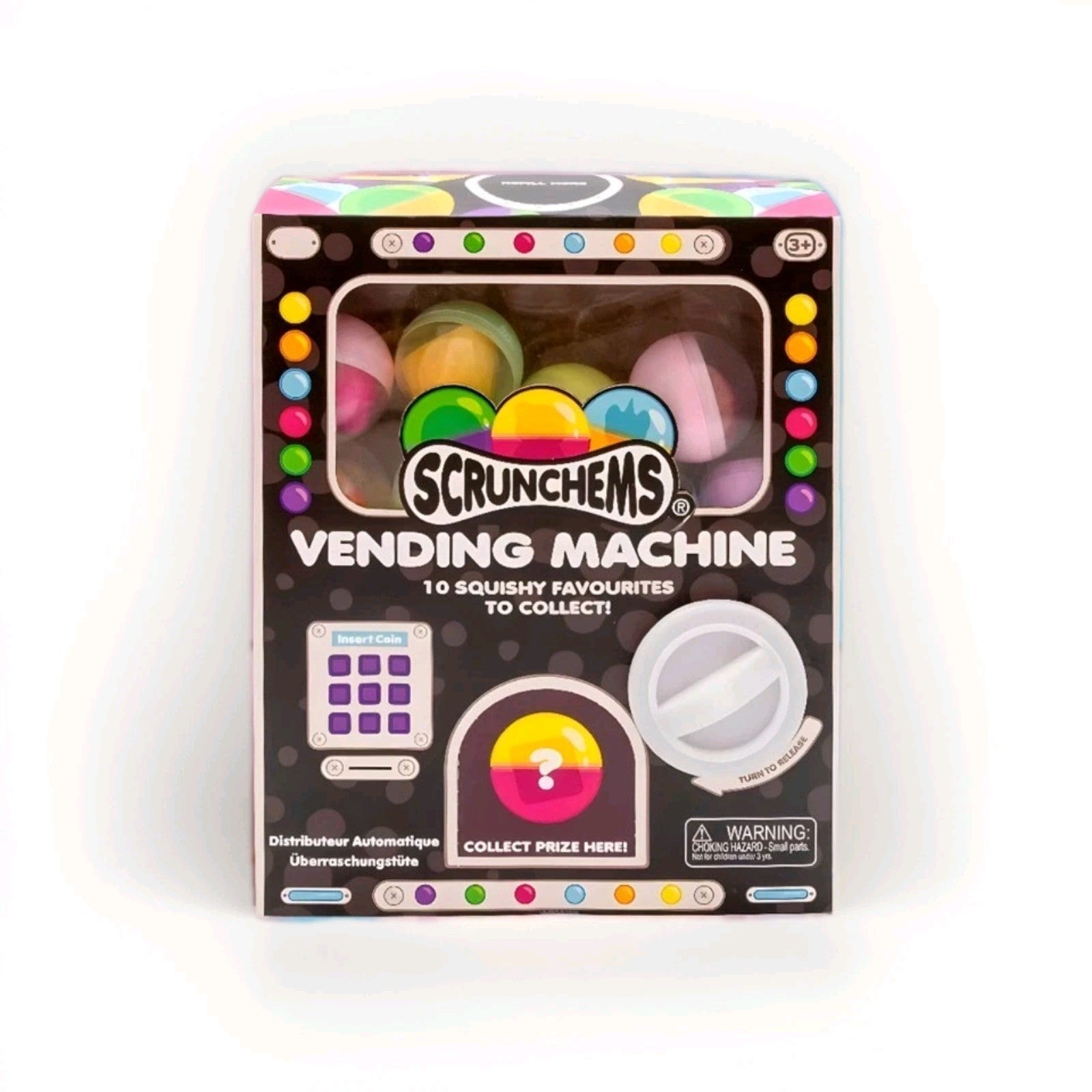 Scrunchems Vending Machine Toy - Squishy Sensory Collectibles with Surprises