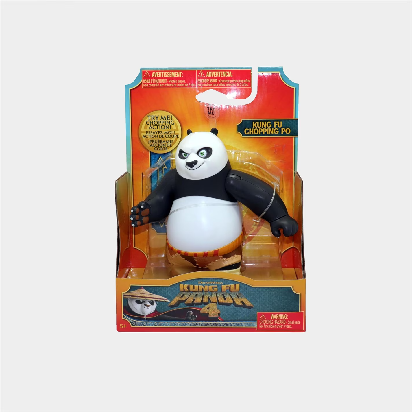 Kung Fu Panda 4 Action Figure  5.5" Sound Effects & Karate Chopping Po