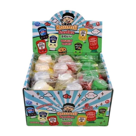 Kawaii Foodiez Squeezy Sauces - Collectible Sensory Fidget Toys (6 to Collect!)