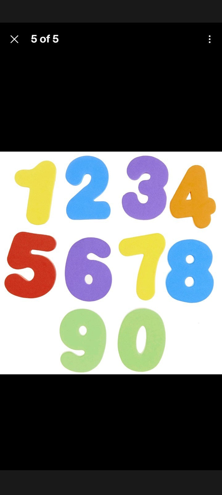 Foam Letters And Numbers New In Package Great Fun For Toddlers In The Bath