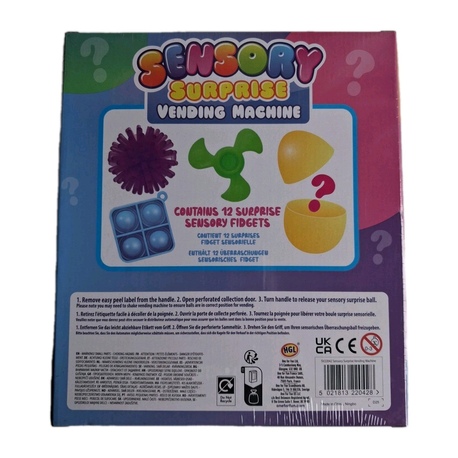HGL Sensory Surprise Vending Machine - 12 Fidget Toys & Mochis