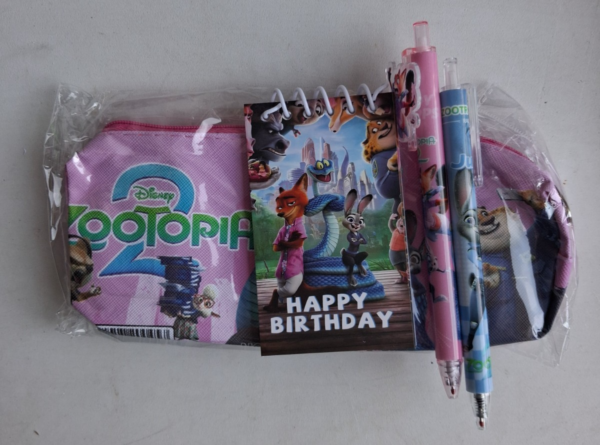 Disney Zootopia 2 Stationery Set Party Favours – Choose Your Colour!