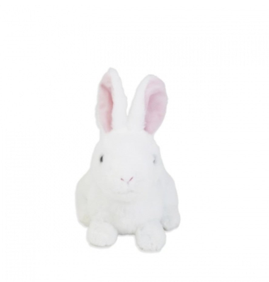 White Fluffy Easter Bunny Plush 8" - Easter Gifts 