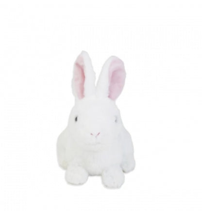 White Fluffy Easter Bunny Plush 8" - Easter Gifts 