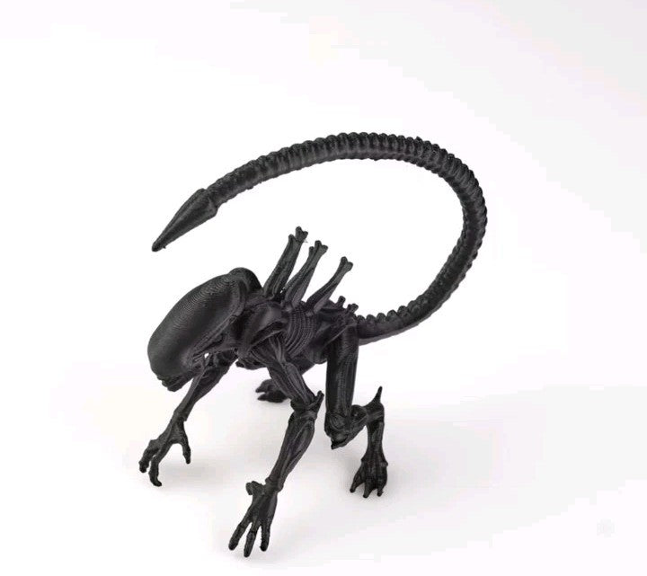 3D Printed 1/18 Alien Action Figure - Extra-terrestrial Xenomorph Model