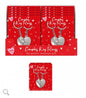 Couples Heart Keyrings Set Valentines Day Gift 'Forever Together Never Apart'