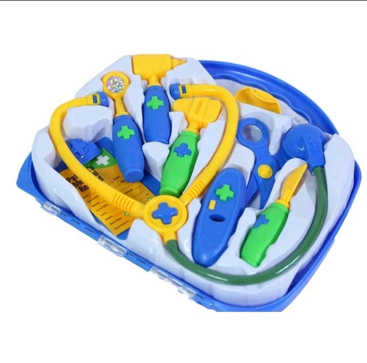 9 Pc Children Kids Doctors Nurses Role Play Hospital Toy Medical Paramedics Case