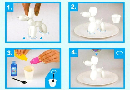 Paint Your Own Marble Balloon Dog Creative Pouring 