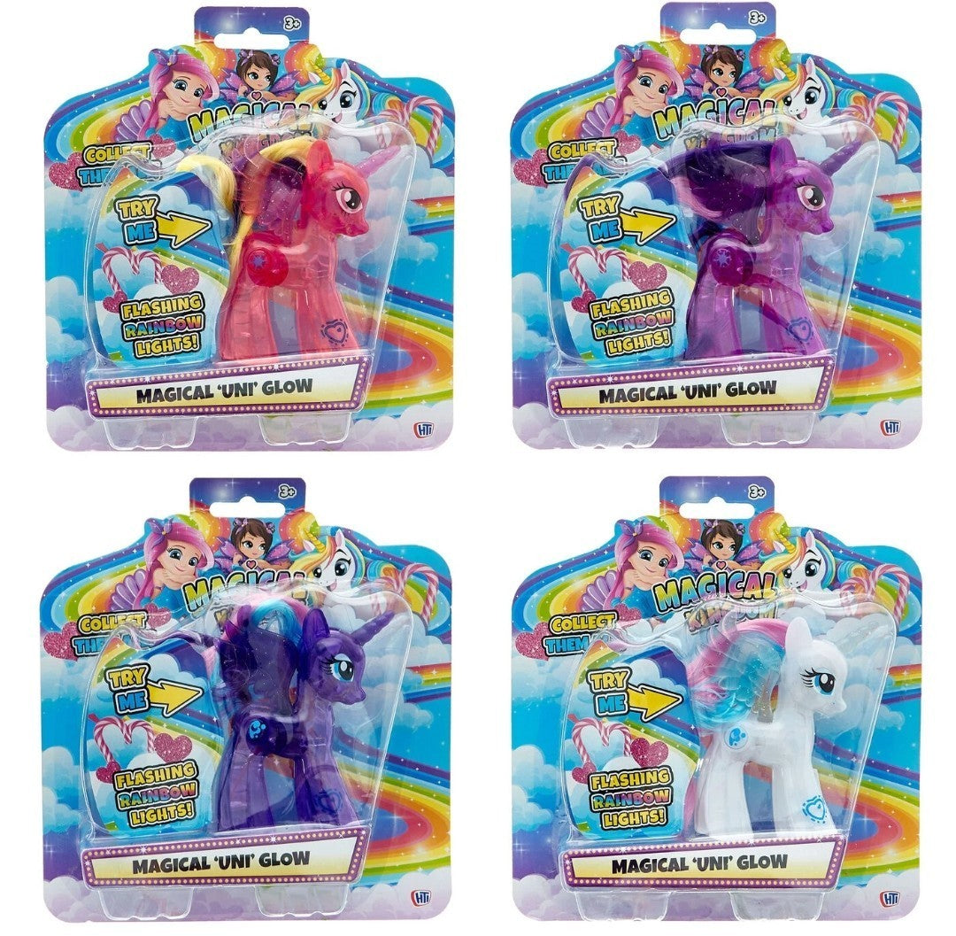 X1 Magical Uni-Glow Light-Up Unicorn Figurine – Rainbow LED Glow