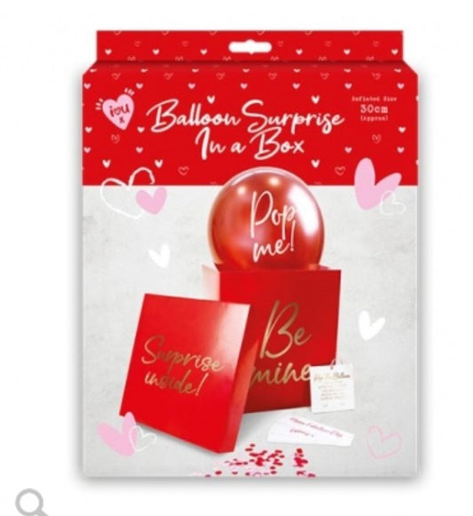 Be Mine Surprise Balloon Valentine's Day Surprise in a Box Kit