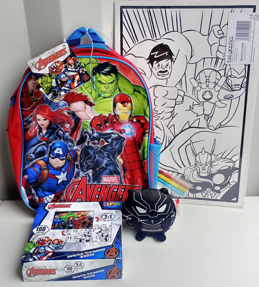 Marvel Bundle - Felt Picture - Puzzle - TY Teddy - Avengers Back Pack