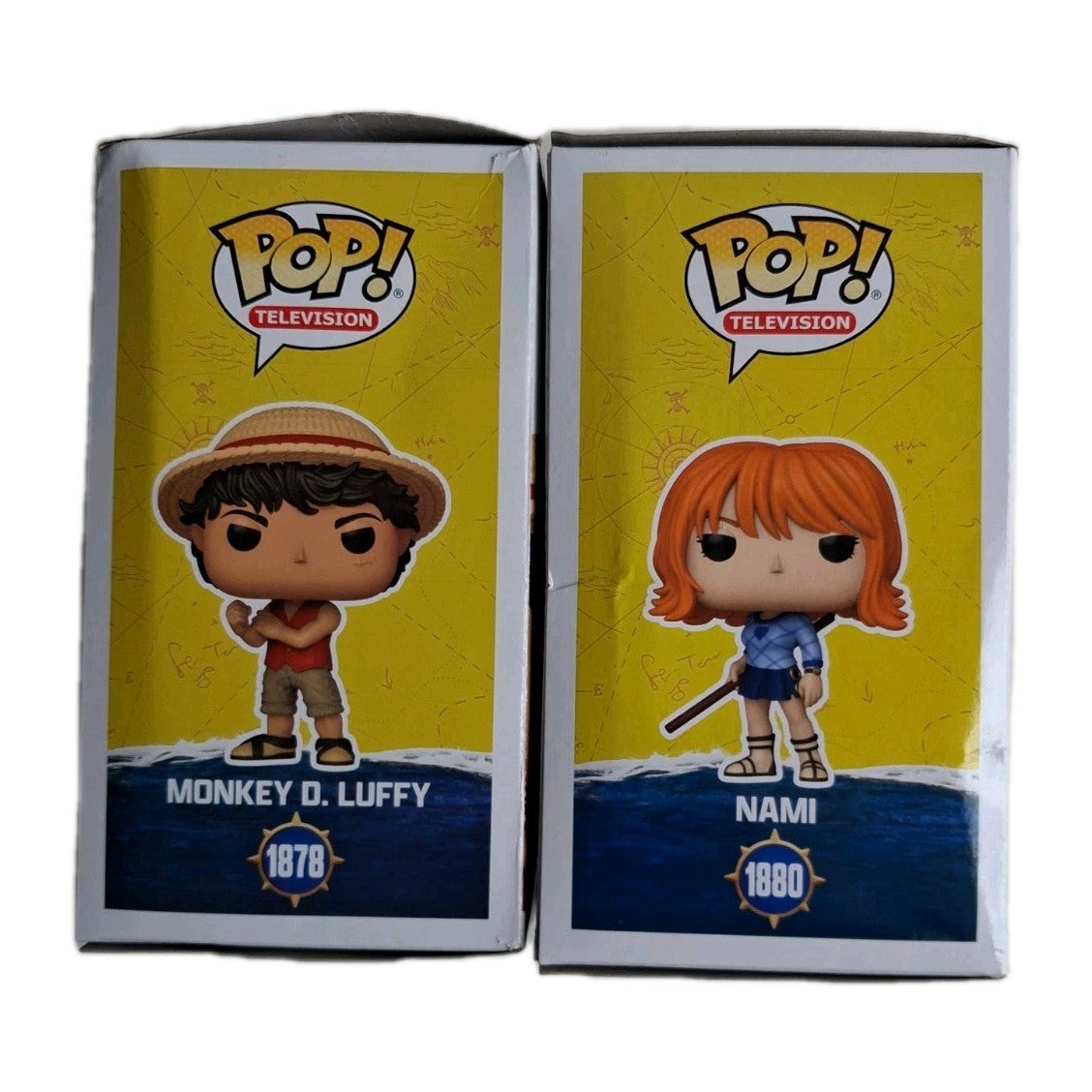 Netflix One Piece Monkey D. Luffy #1878 & Nami #1880 Funko Pop! Set of 2