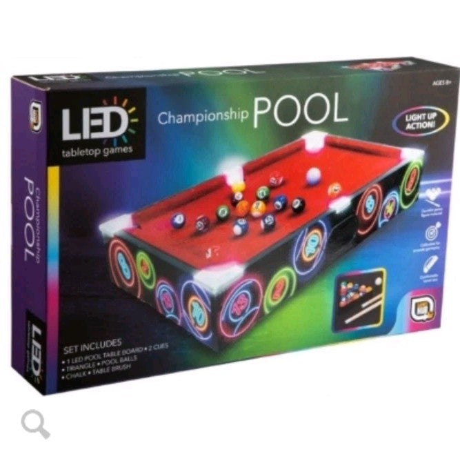 LED Championship Pool Set Game Hour Of Fun Pool Game With Family & Friends