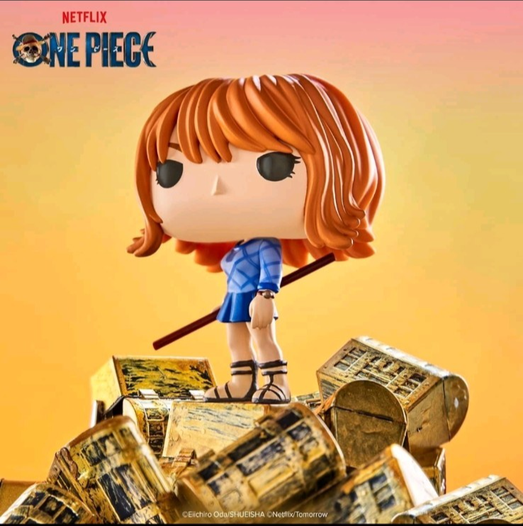 Netflix One Piece Monkey D. Luffy #1878 & Nami #1880 Funko Pop! Set of 2