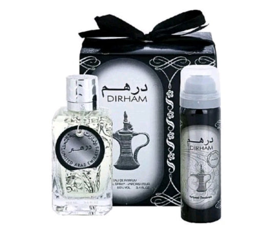 Dirham SILVER 100ml BY ARD AL ZAAFAAN Perfume + FREE BODY SPRAY