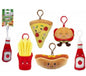 Adorable Softlings Fast Food Foodies Plush Backpack Key Clips (Assorted Designs)