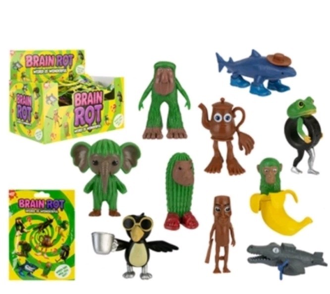 Italian Brainrot Tung Sahur Figure Toy Figures  Popular Kids Toy 