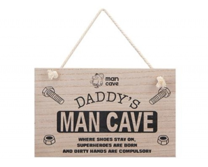 Daddy's Man Cave  Novelty Hanging Plaque 