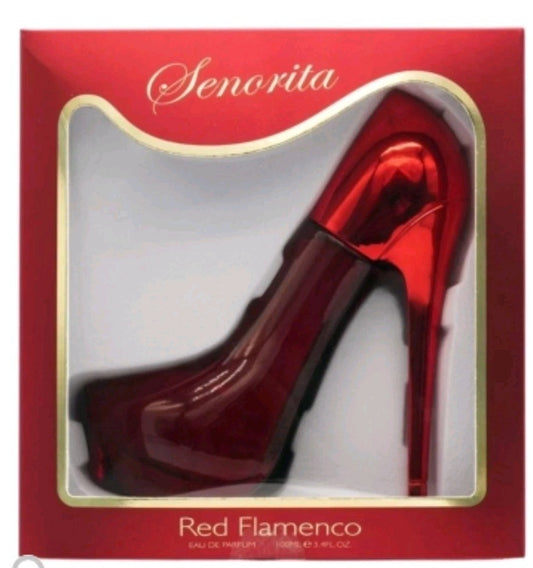 Senorita Red Flamenco Eau De Parfum for Women - 100ml High Heel Shaped Bottle