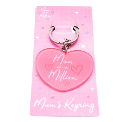MUM IN A MIILION KEYRING - MOTHERS DAY GIFT - GIFTS FOR MUM