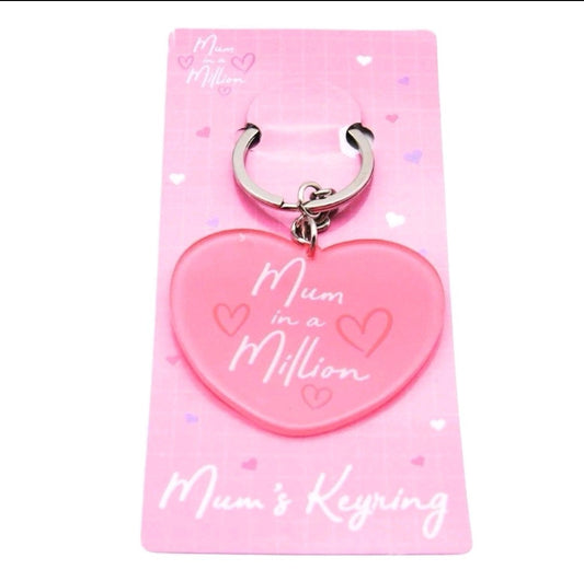 MUM IN A MIILION KEYRING - MOTHERS DAY GIFT - GIFTS FOR MUM