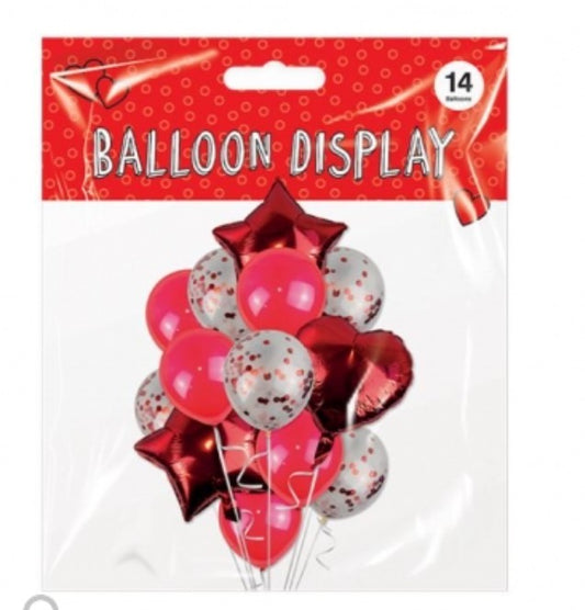 VALENTINES DAY BALLOON DISPLAY PACK - VALENTINES DECORATIONS 
