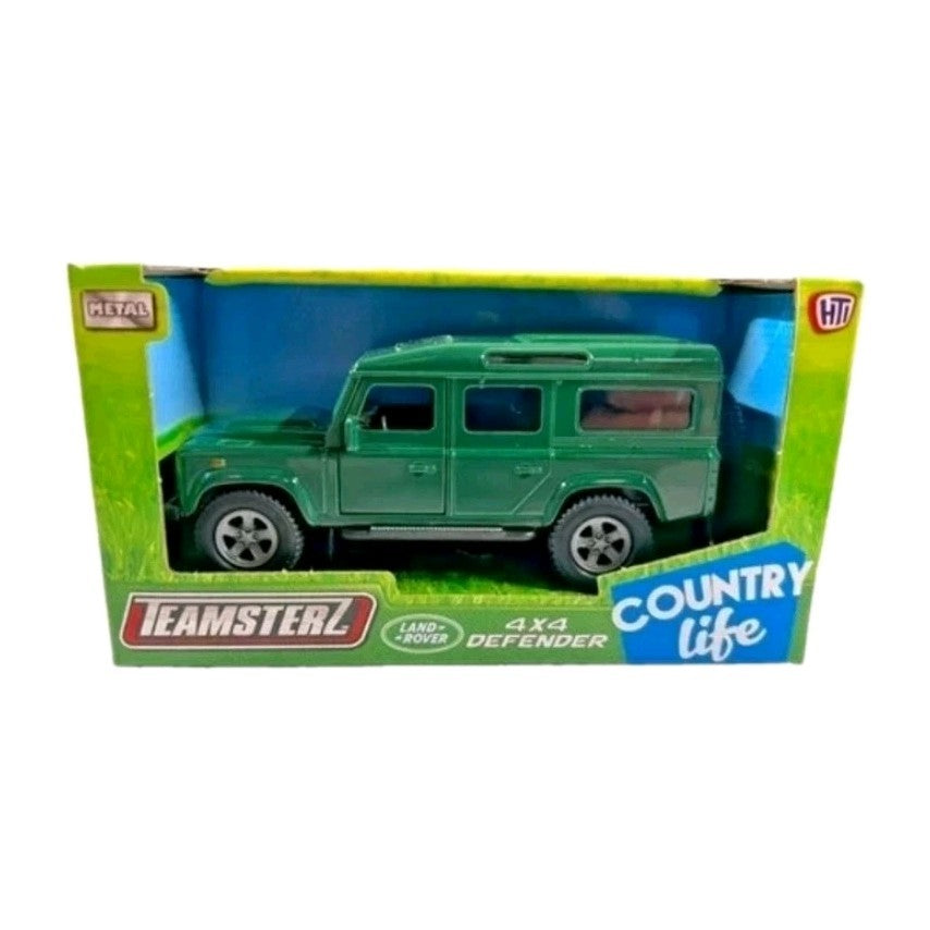 Teamsterz Country Life Land Rover Defender 4x4 Die-Cast Metal Toy Car - Green