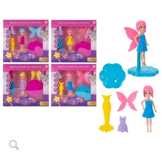 4 Beautiful Fairy Princess Dolls for Girls, Adorable Fashion, Gift for Girls