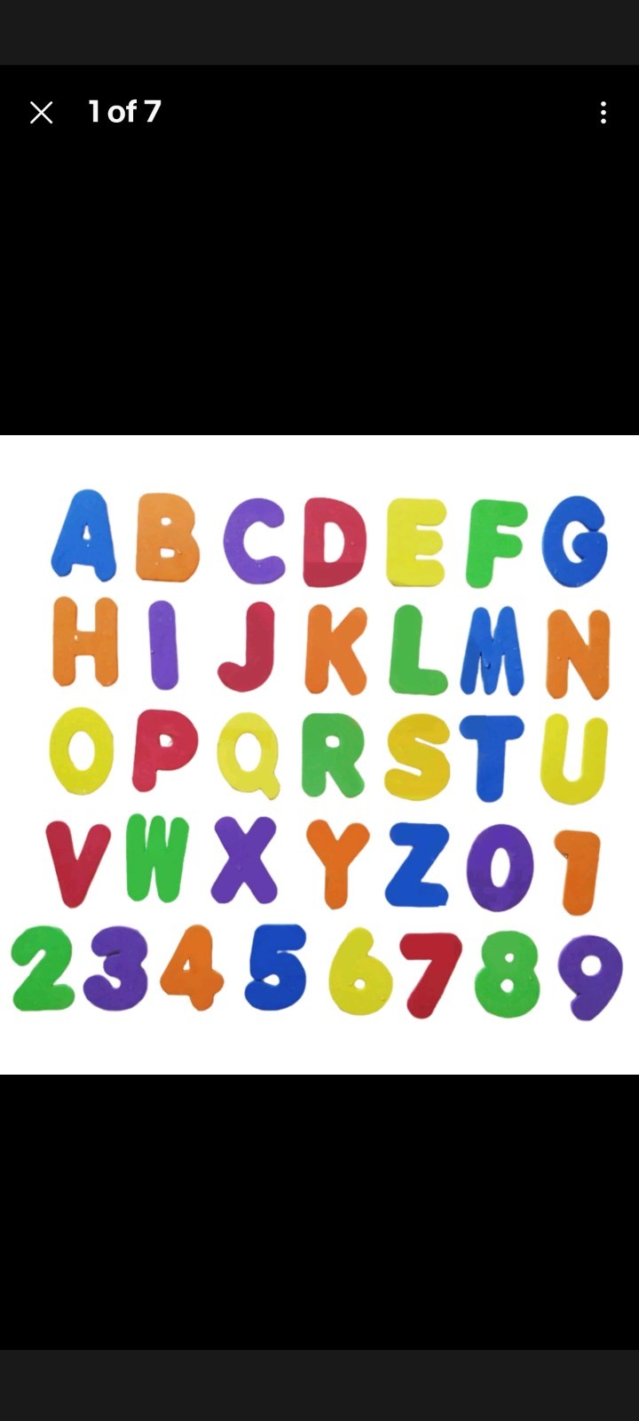 Foam Letters And Numbers New In Package Great Fun For Toddlers In The Bath