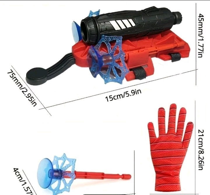 Kids Spider-Man Cosplay Costume Boys Tobey Maguire Fancy Dress Web Shooter Set