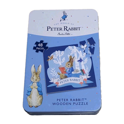 The World of Peter Rabbit Wooden Jigsaw Puzzle (48 Pieces) in Collector's Tin